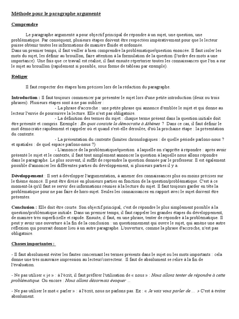 fiche-m-thode-paragraphe-argument-descargar-gratis-pdf-sujet