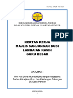 Kertas Kerja Majlis Sanjungan Budi Lambaian Kasih GB