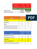 BANCO DO BRASIL - Plano de Estudos