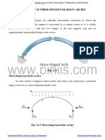 CE8602 Unit 3 Analysis of Three Hinged Parabolic Arches