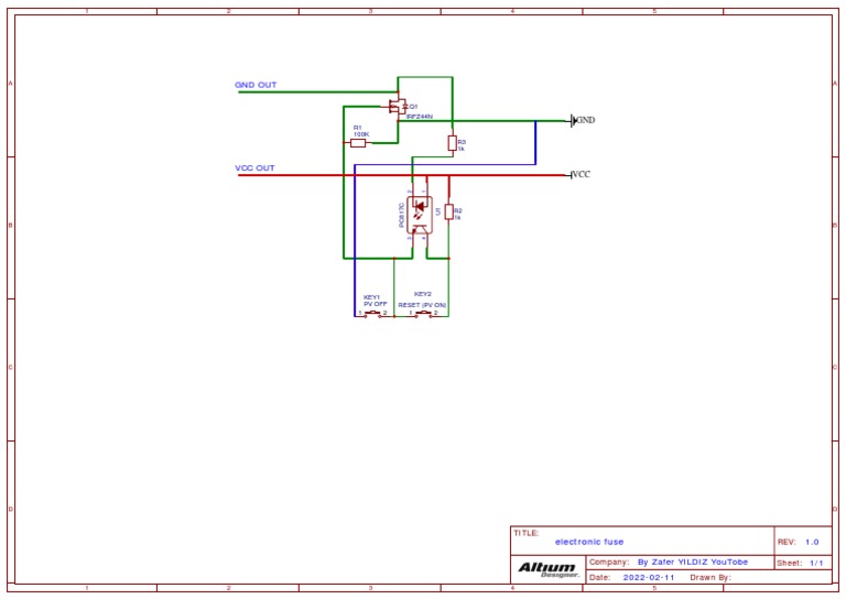 Electronic Fuse Schematic Overview | PDF