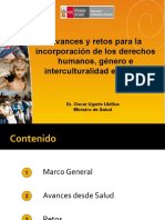 Avances y Retos para La Incorporación Derechos Humanos Genero e Interculturalidad en Salud