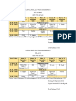 Jadwal Penilaian Tengah Semester I