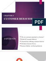 CHAPTER 3 - Customer Behavior
