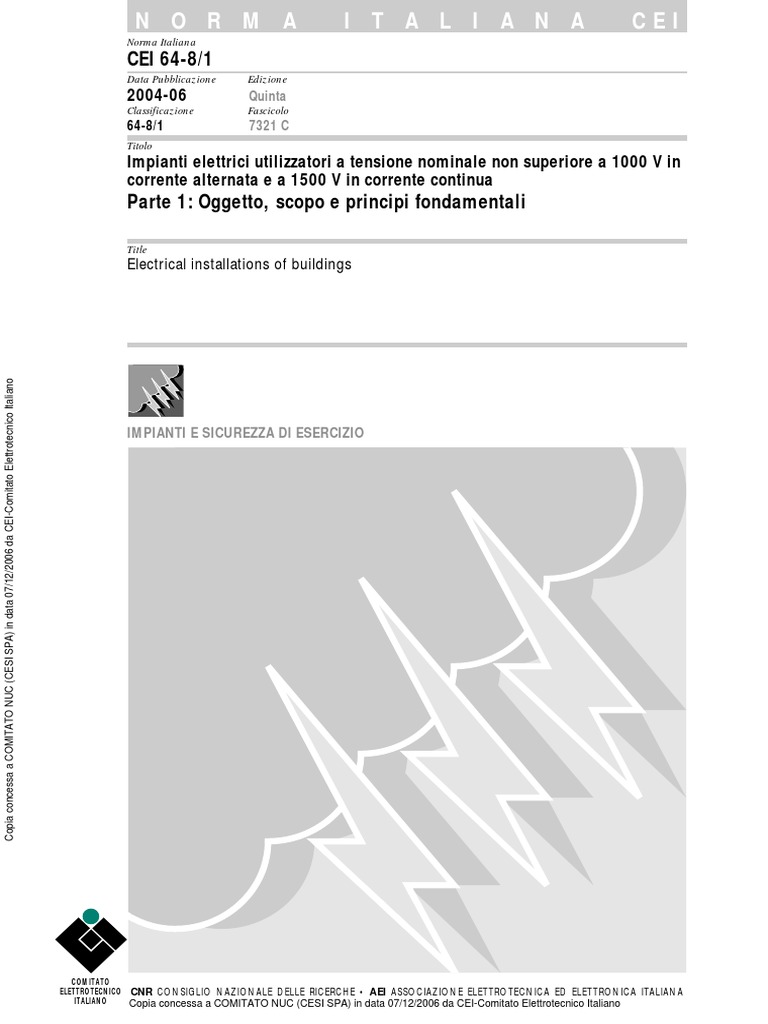 Cei 64-8-01 | PDF