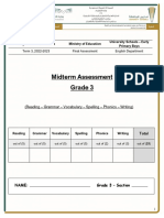 GRADE 3 Test