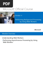 Microsoft Official Course: Performing Background Processing by Using Web Workers