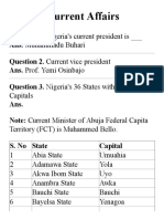 Nigeria Current Affairs