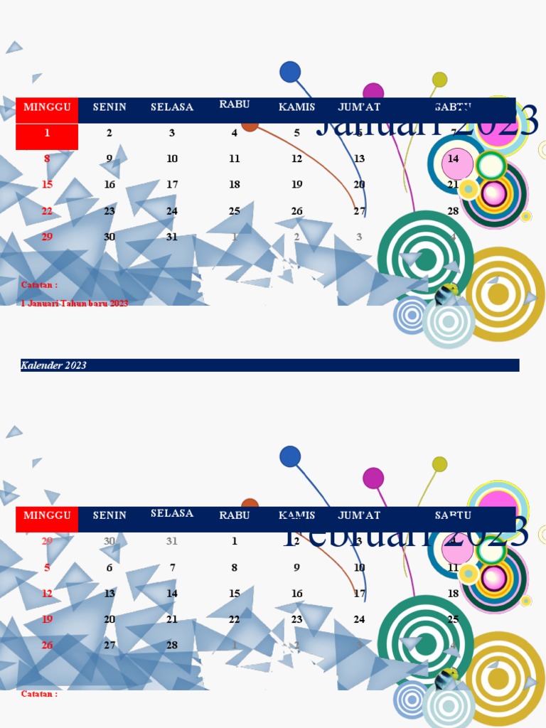 Template Kalender | PDF