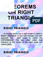 Theorems On Right Triangle