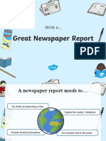 Newspaper Report Powerpoint