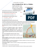 Tema 2a. Balanç Energètic Terra