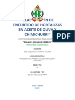 Elaboracion de Encurtido de Hortalizas en Aceite de Oliva