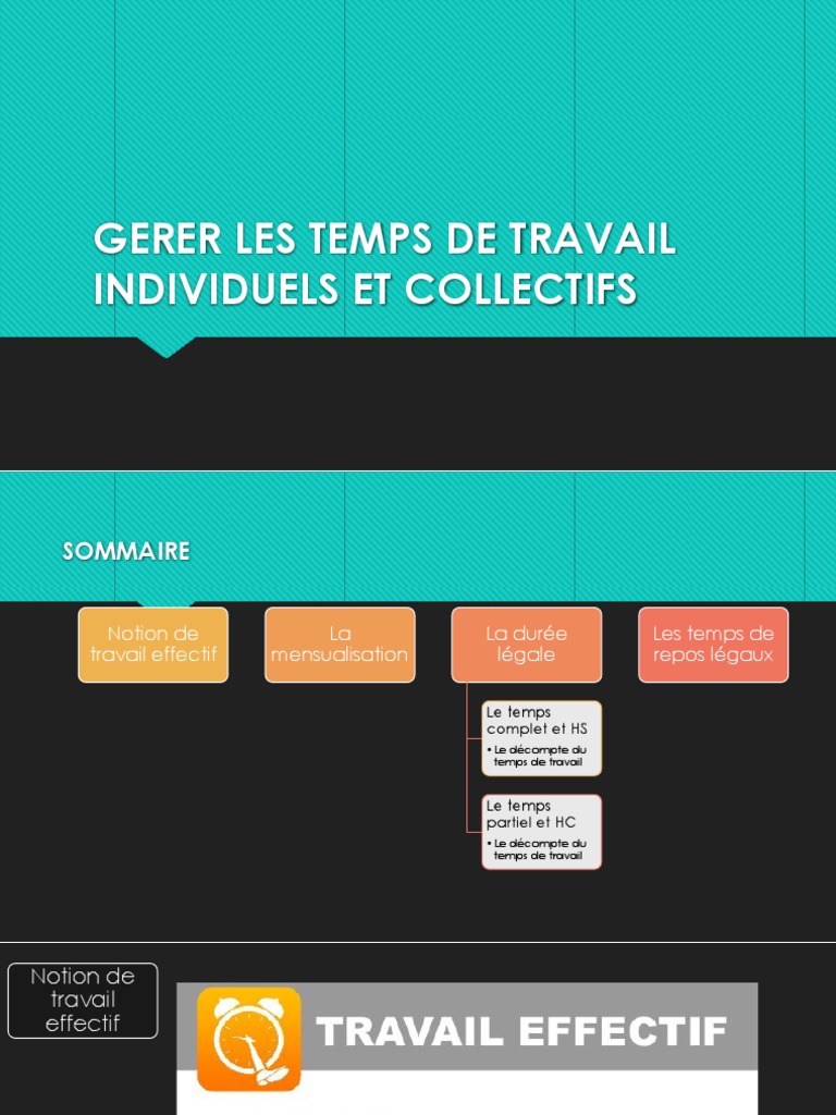 Gestion des Temps de Travail et Repos PDF Temps de travail Travail — free download