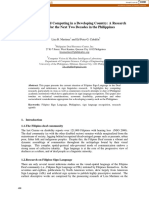 Sign Language and Computing in A Developing Country: A Research Roadmap For The Next Two Decades in The Philippines