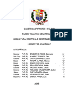 Sílabo Temático Doctrina e Identidad Institucional