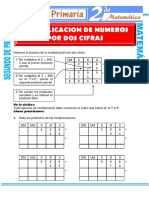 Multiplicacion de Numeros Para Segundo de Primaria