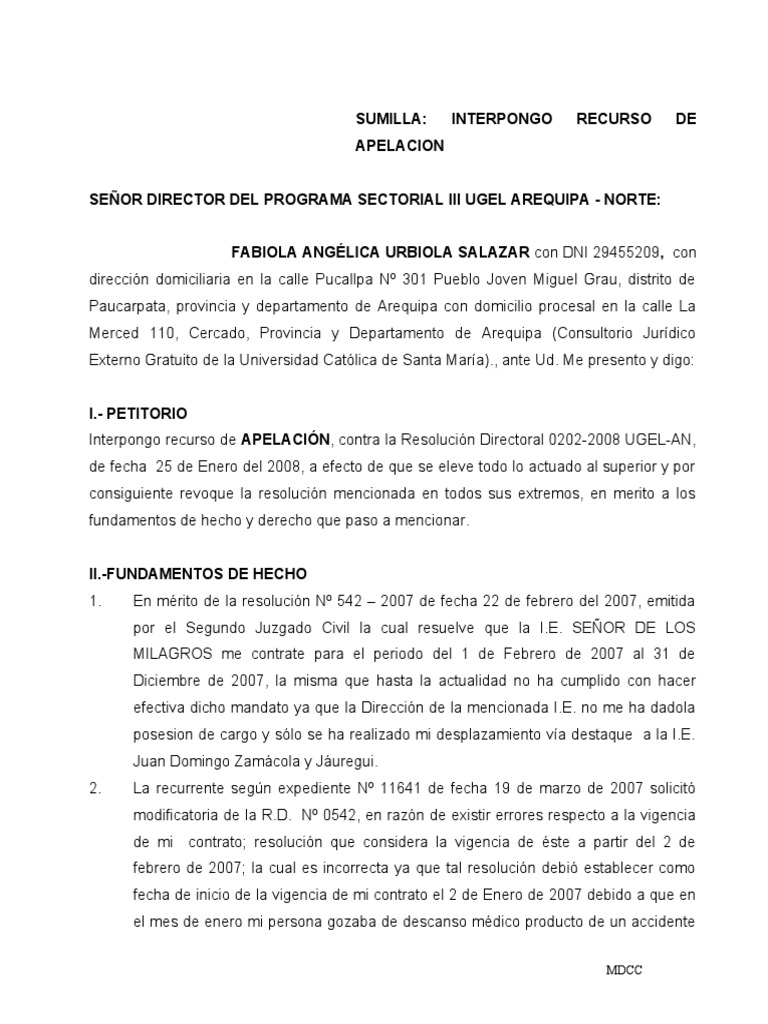 APELACION DE RESOLUCION 9 | PDF | Apelación | Instituciones sociales