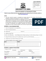 Form 002 Postgraduate Application Form Revision