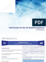 Manual de Solicitação de Ato de Radiofrequência No Mosaico