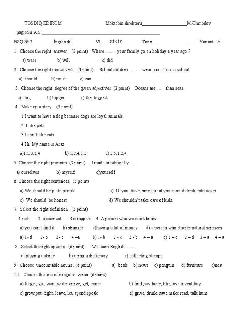 6 Grade Big Summative 2. | PDF