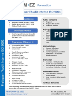 Pratiquer L'audit Interne ISO 9001 Formation: Objectifs / Compétences
