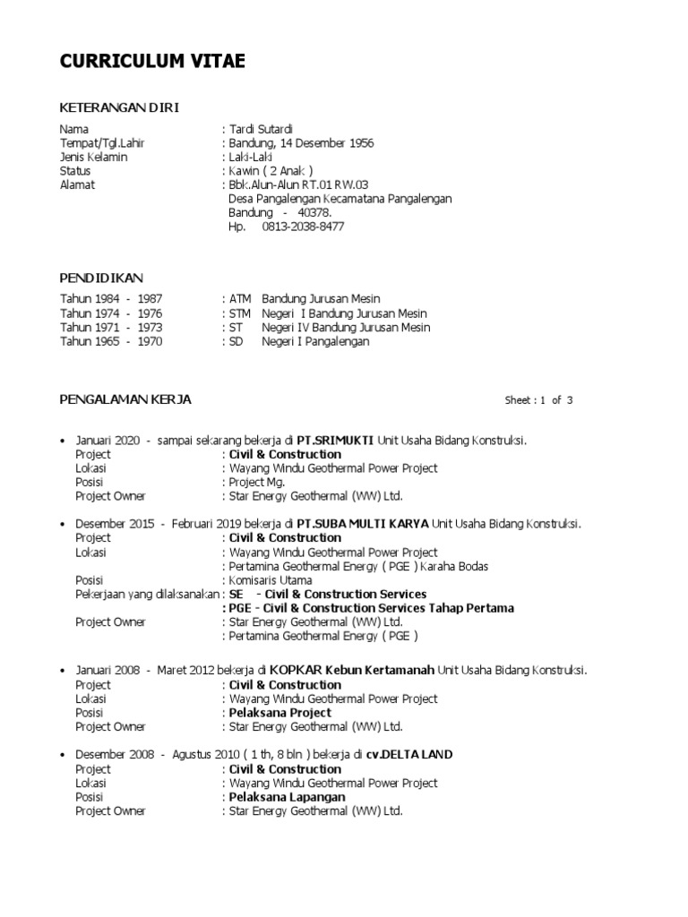 Cv tardi sutardi utk rms loop communication cable service pdf