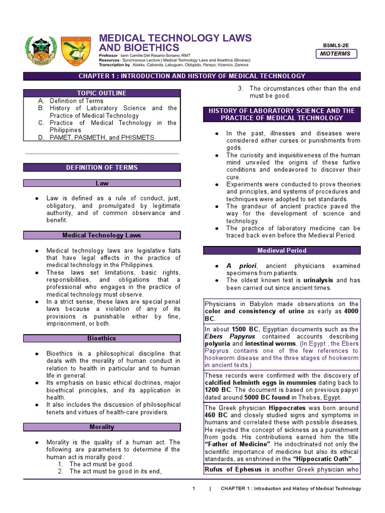 History of Medical Technology in the Philippines | PDF | Medicine ...