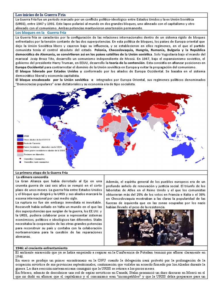 La Guerra Fría | PDF | Guerra Fría | Unión Soviética