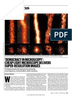 News in Focus: Democracy in Microscopy': Cheap Light Microscope Delivers Super-Resolution Images