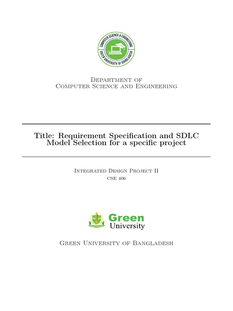 Lab Manual 01 CSE 406 Integrated Design Project II | PDF | Software ...