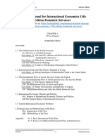 Solution Manual For International Economics 13th Edition Dominick Salvatore