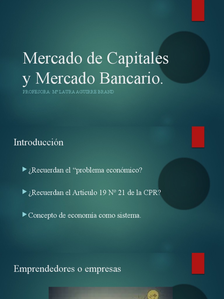 2 Mercado de Capitales y Valores | PDF | Bolsa de Valores | Bolsa