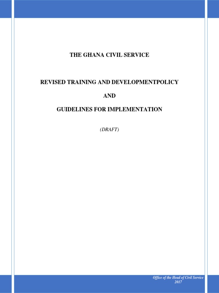 Draft Civil Service Training And Development Policy Pdf Mentorship