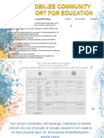 Child Friendly Checklist For Mobilizing Community Support For Education