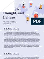 WEEK 12 ITP Yolanda Fellecia-LANGUAGE, THOUGHT AND CULTURE