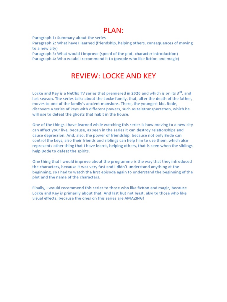 Review Locke and Key PDF