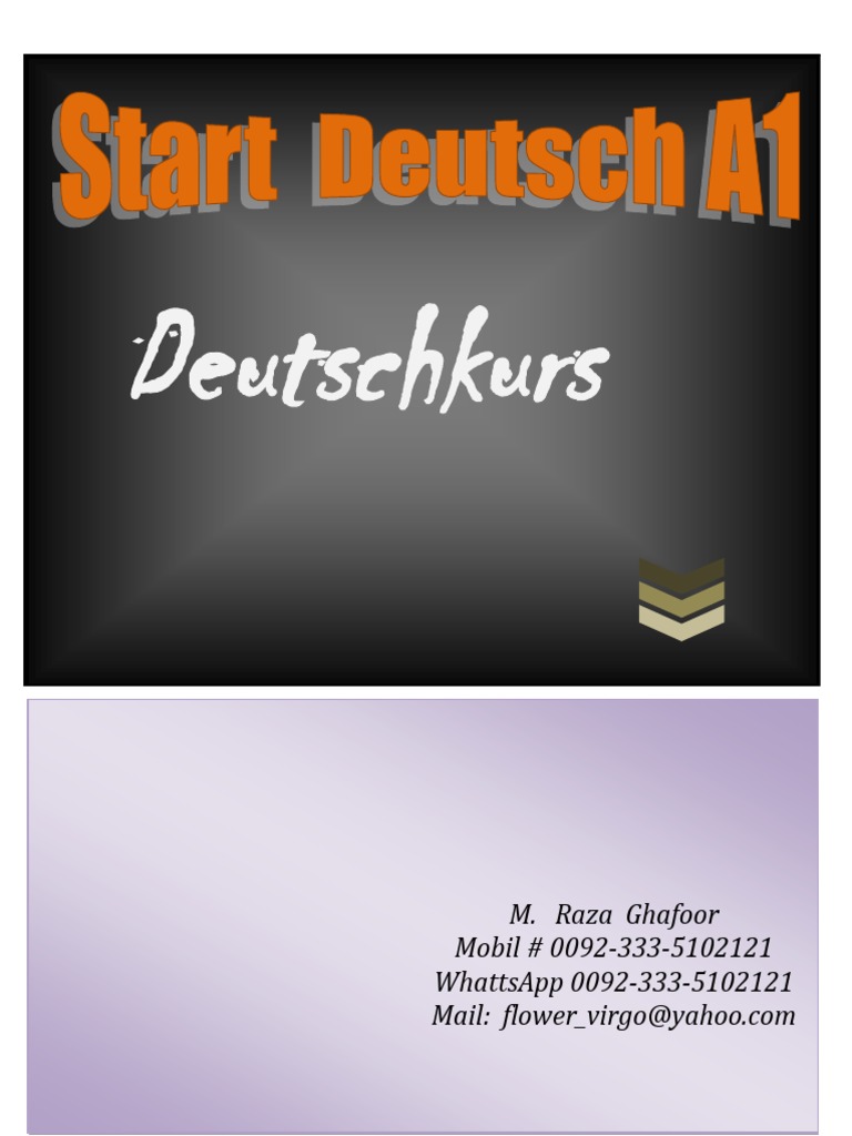 New German Course A1 Pdf