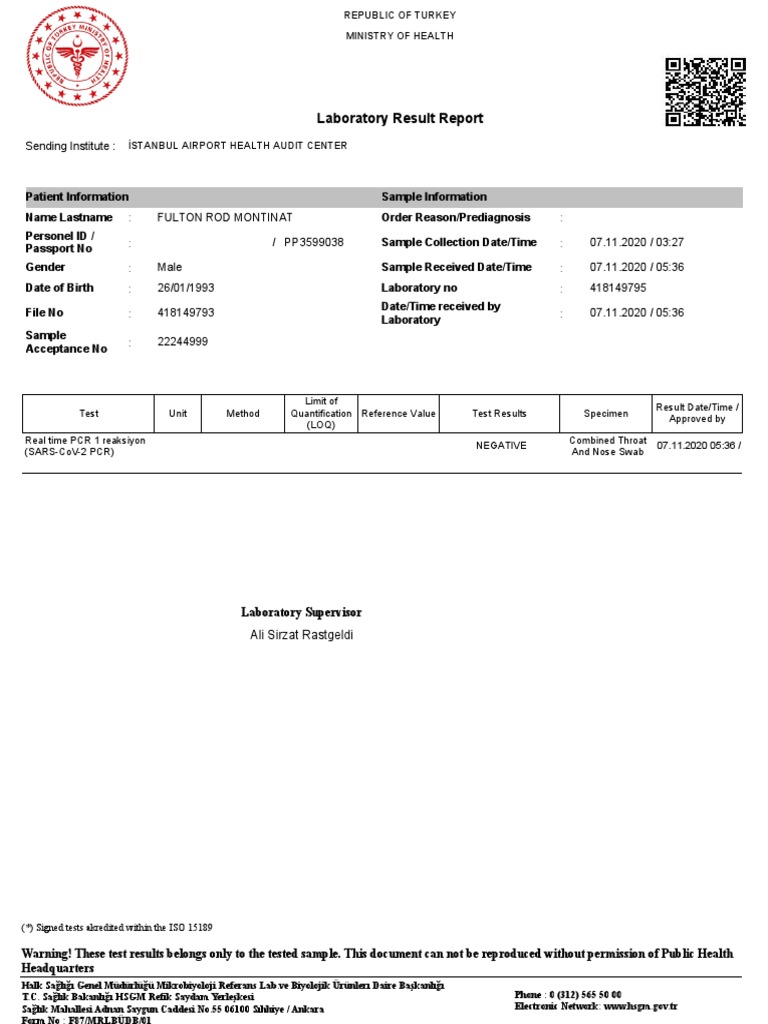 Enabiz PCRSonuc 2 PDF Health Care