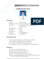 Curriculum Vitae: M. Ayun Aditama