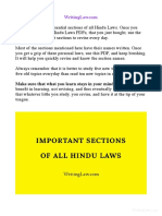 Important Sections of Hindu Laws
