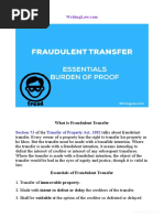 What Is Fraudulent Transfer