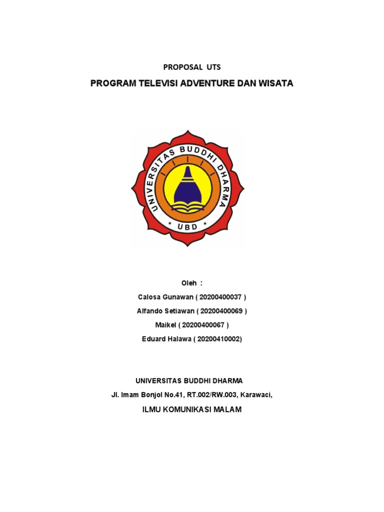 Proposal Program TV Wisata "Pertualangan Bestie" | PDF | Bisnis ...