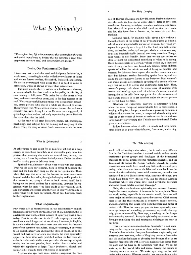 002 Rolheiser - What Is Spirituality | PDF