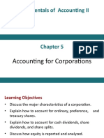 Chapter Five - Accounting For Corporations