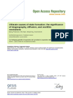 Ultimate Causes of State Formation The Significance