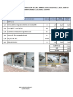 Informe Rampa de Acceso