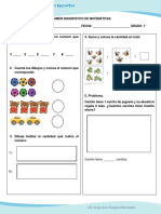 Examen Diagnostico Matemáticas
