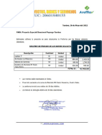 Presupuesto Areflav