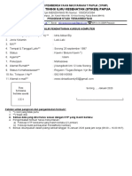 Formulir Pendaftaran Kursus Komputer